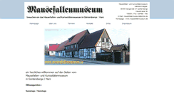 Desktop Screenshot of mausefallenmuseum.de