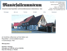 Tablet Screenshot of mausefallenmuseum.de